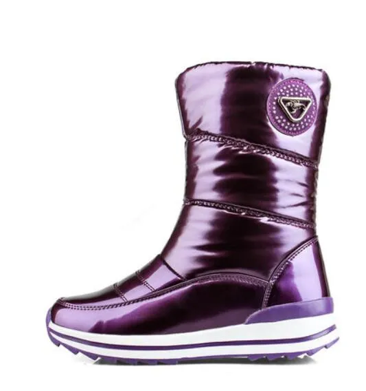 Women Winter Boots Mid-Calf Snow Boots