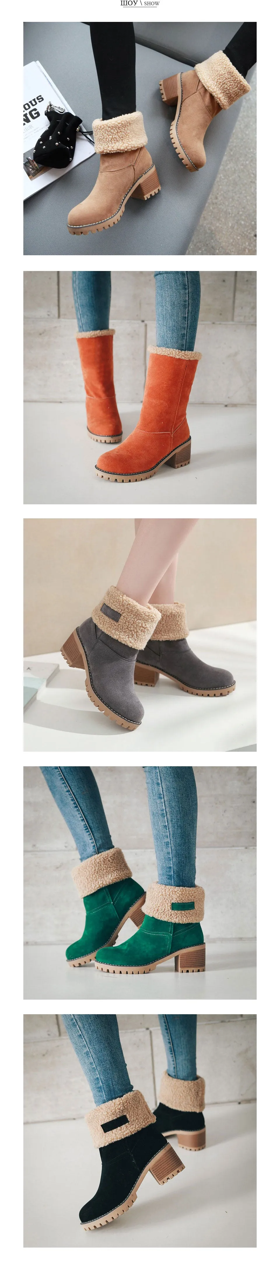Womens Waterproof Snow Boots